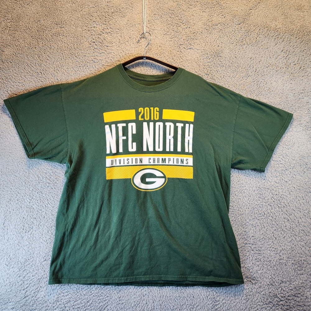 Green Bay Packers Shirt Mens XL 2016 NFC North Champions NFL Football Team Appar